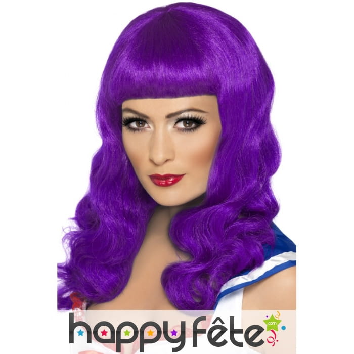 Perruque katy perry mauve