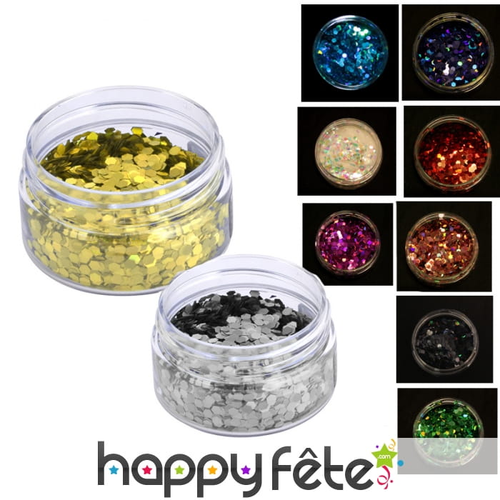 Pot large de paillettes de 25ml