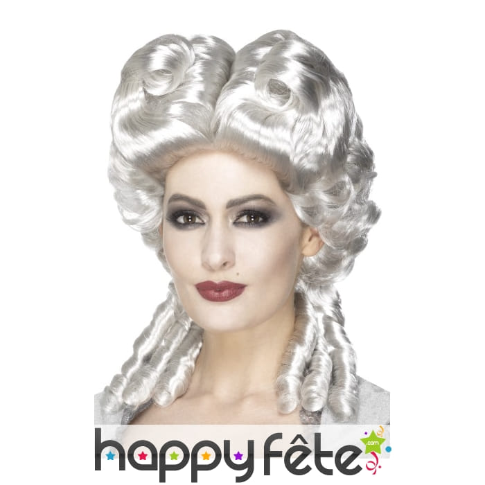 Perruque Marie Antoinette blanche