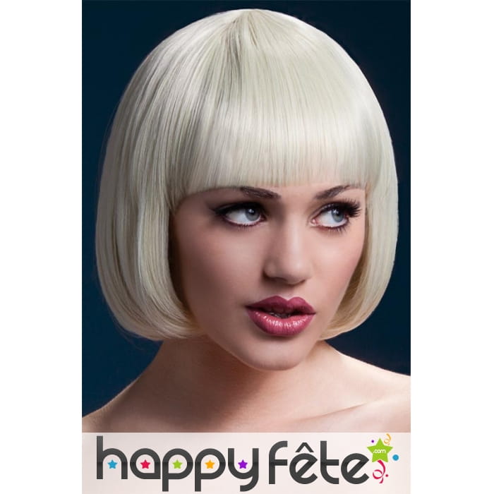 Perruque Mia carré blond court 25cm