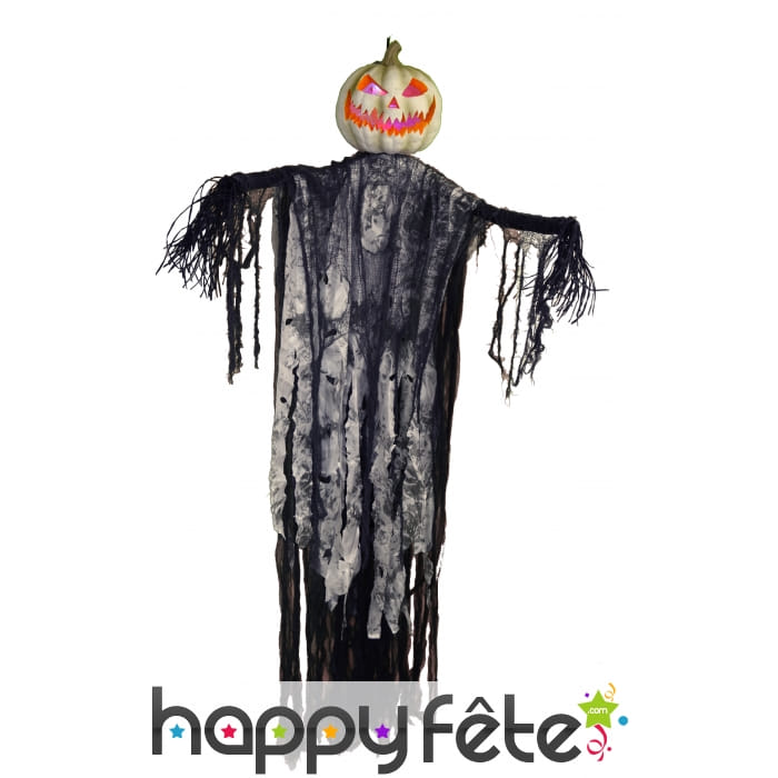 Poupée monstre citrouille lumineux