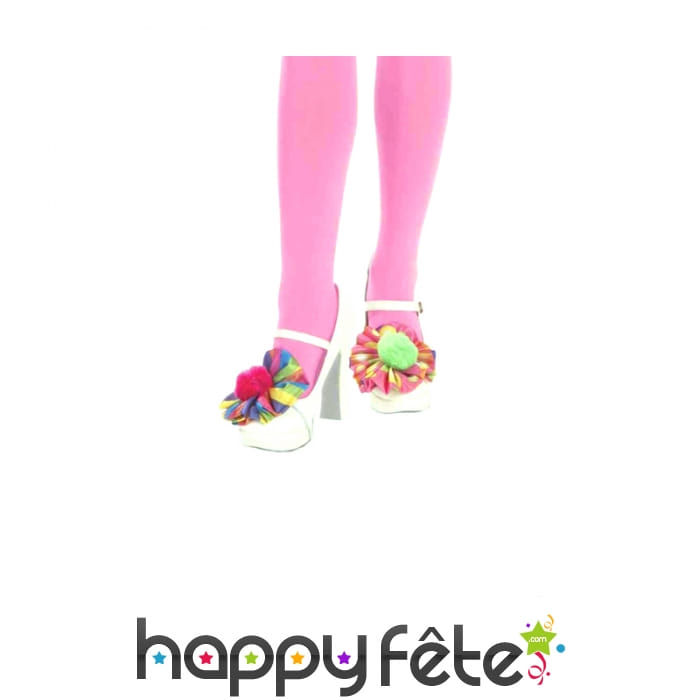 Pompons multicolores de chaussures