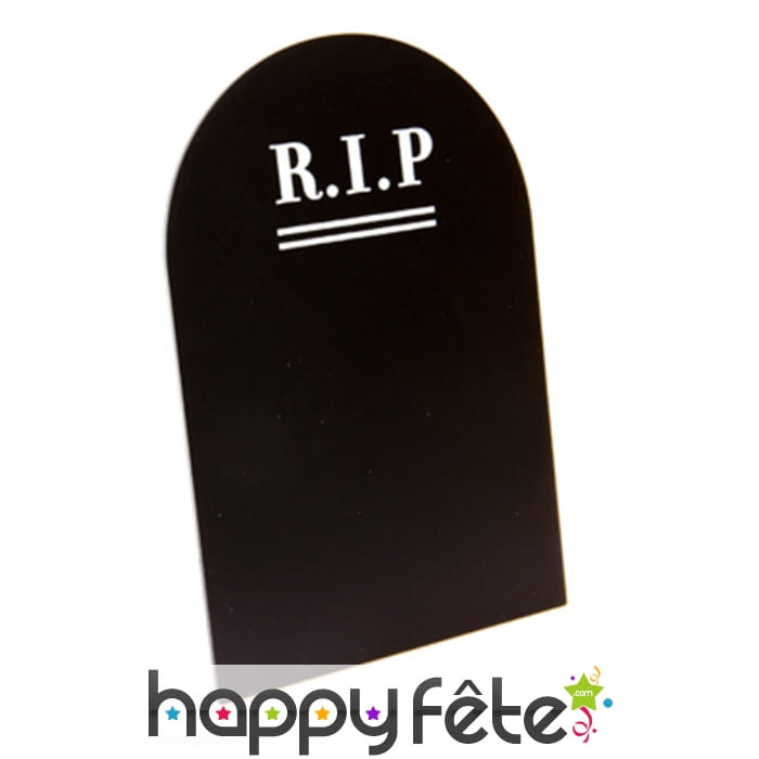 Porte menu pierre tombale R.I.P.