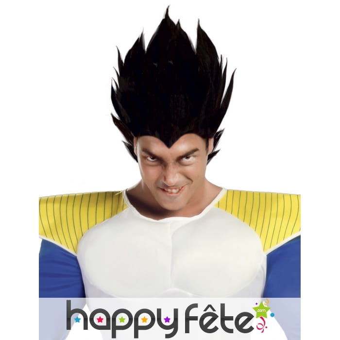 Perruque noire de Dragon Ball, pour adulte
