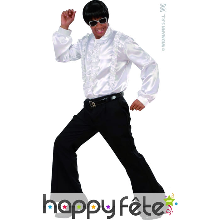 Pantalon noir extensible pour homme