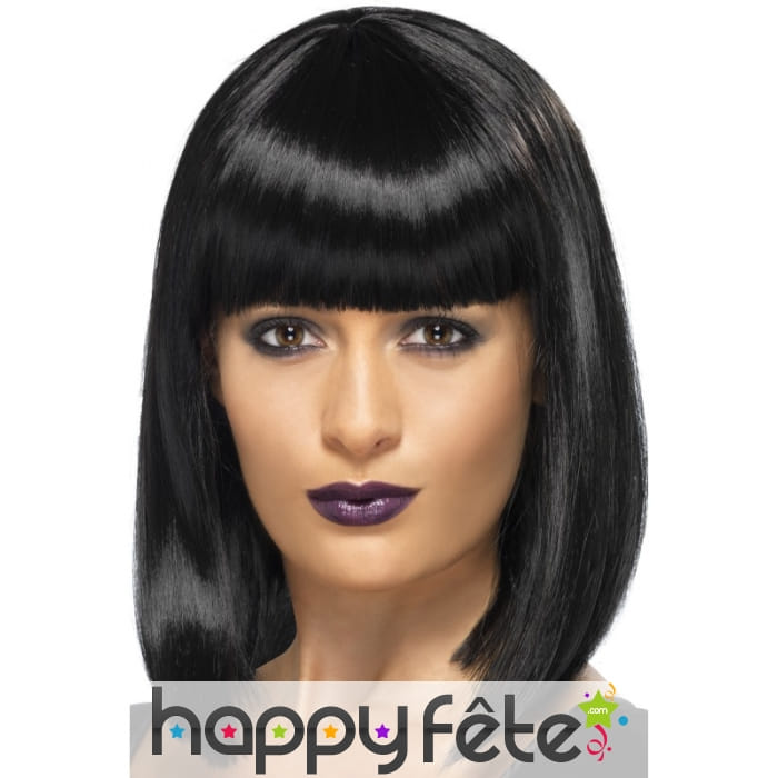 Perruque noire star RNB