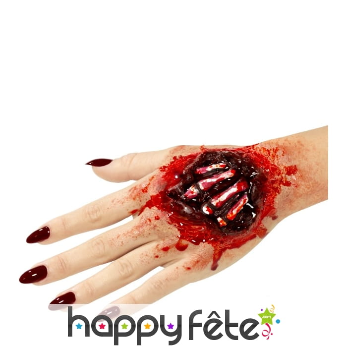 Prothèse os de la main visibles en latex