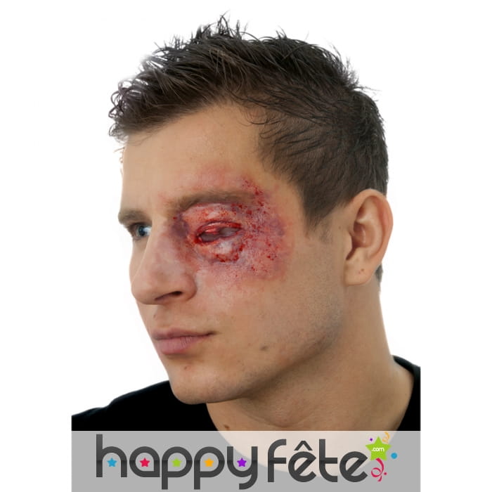 Postiche oeil hématome