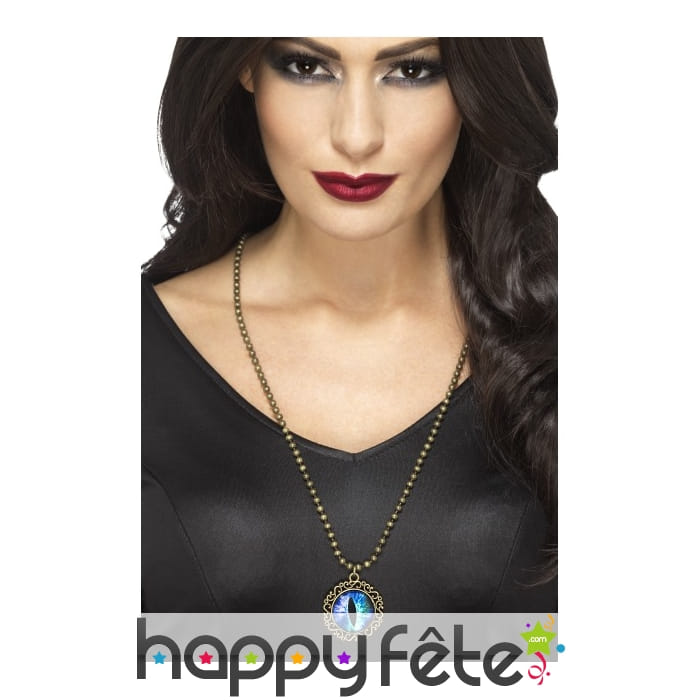 Pendentif occulte oeil bleu