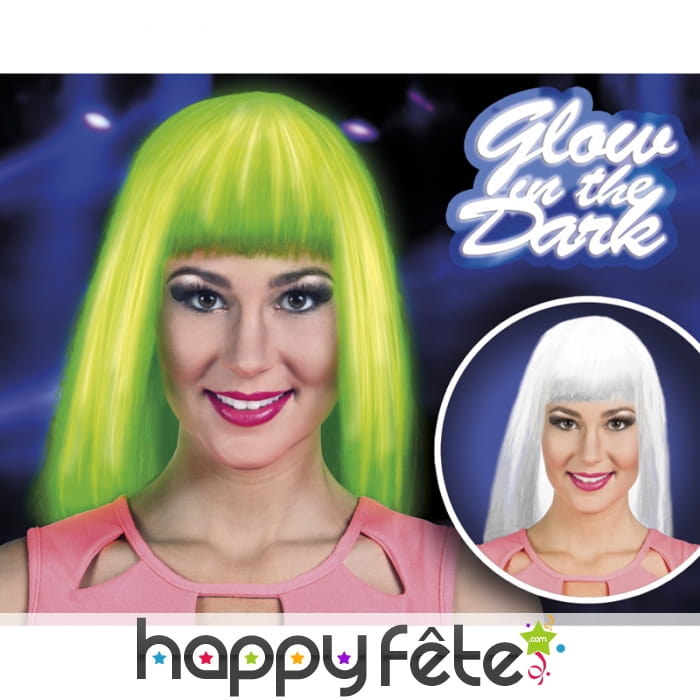 Perruque phosphorescente