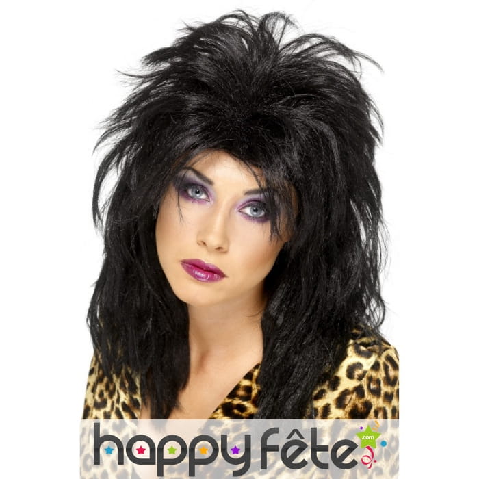 Perruque popstar années 80