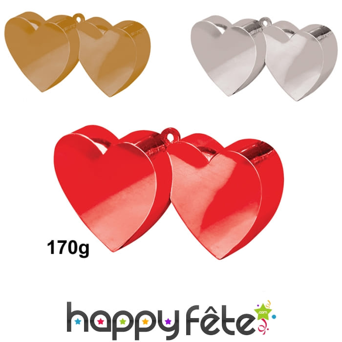 Poids pour ballon double coeurs