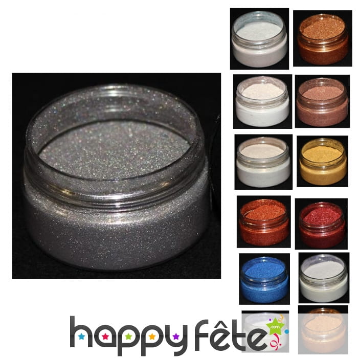 Poudre pailletée cosmétique de 100ml