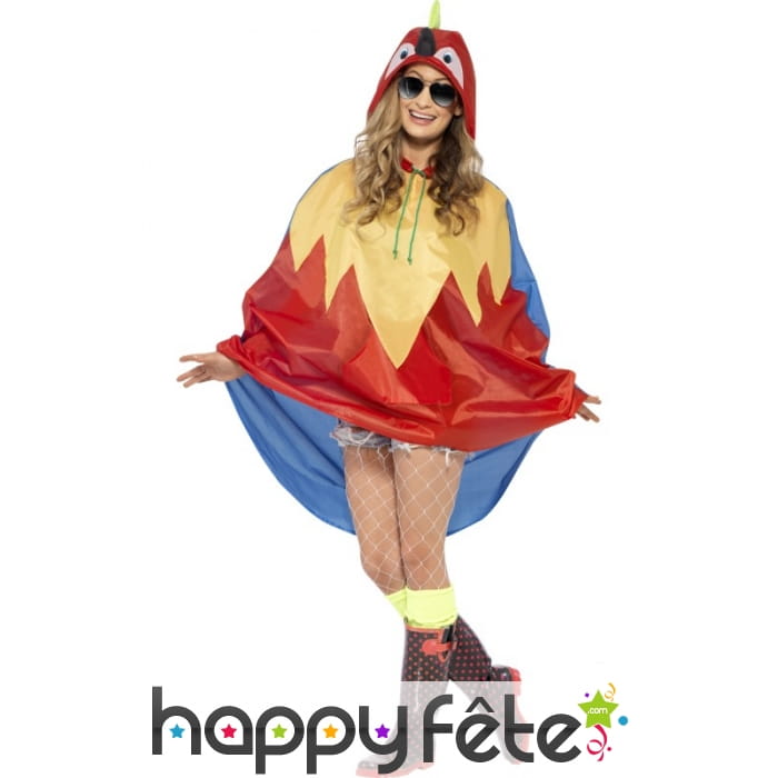 Poncho perroquet imperméable