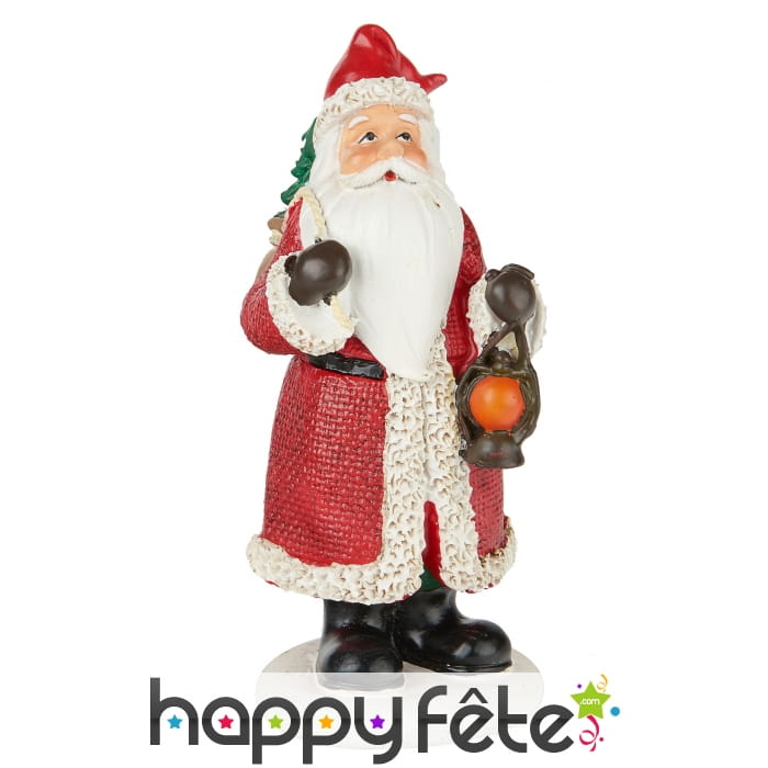 Petit Père Noël en résine de 13 cm