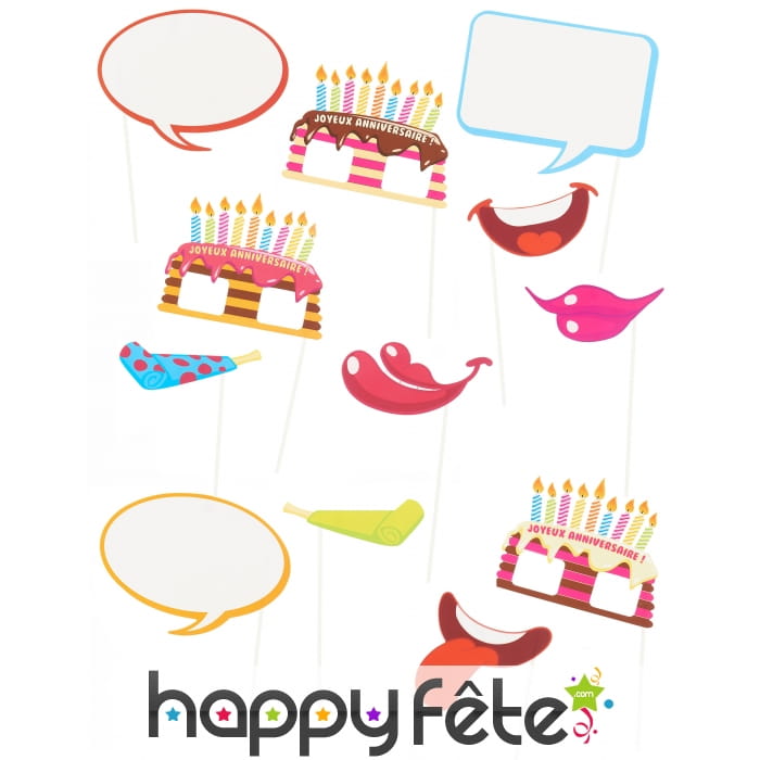 Pack photobooth thème anniversaire