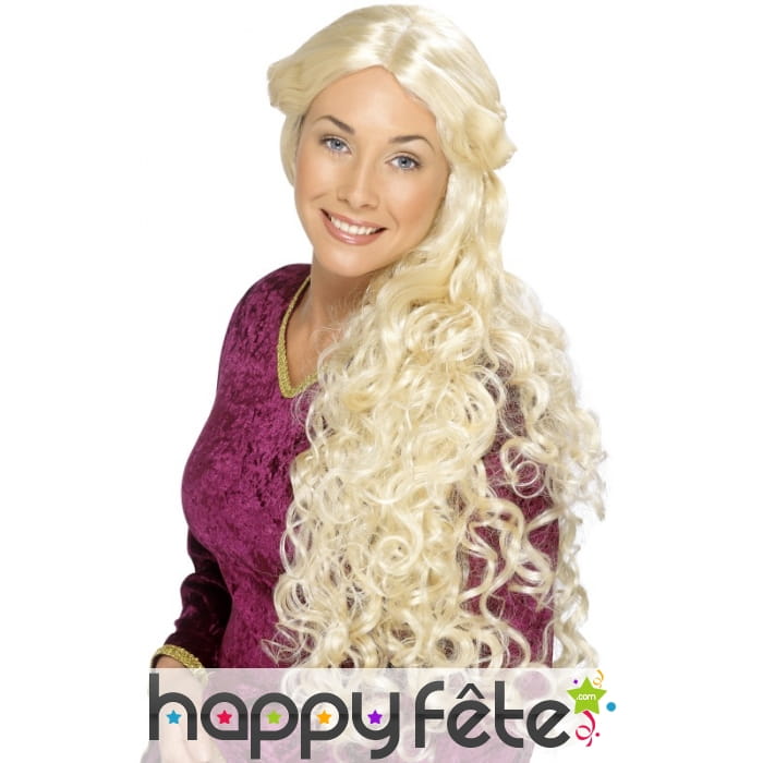 Perruque renaissance blonde