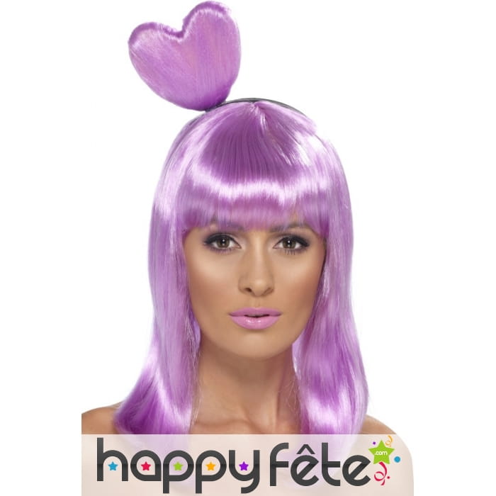 Perruque rose bonbons