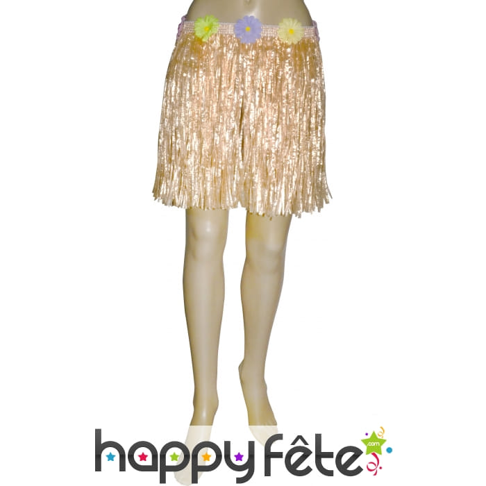 Pagne raphia court naturelle