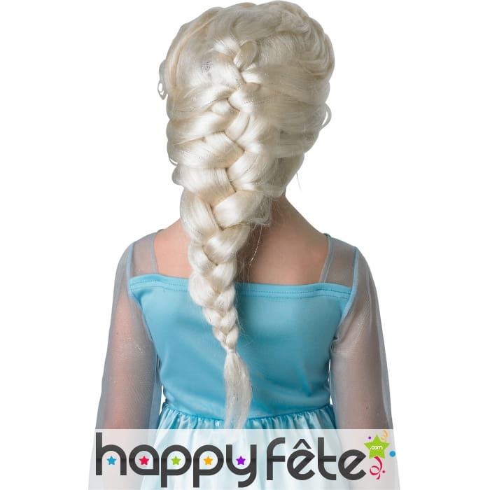 Perruque reine des neiges pour enfant