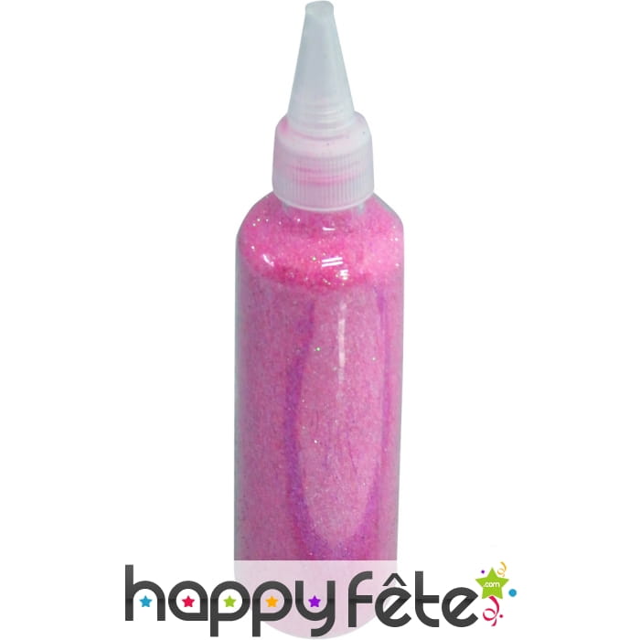 Paillettes roses en boîte