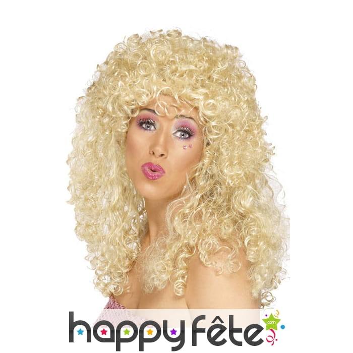 Perruque sonia blonde frisée