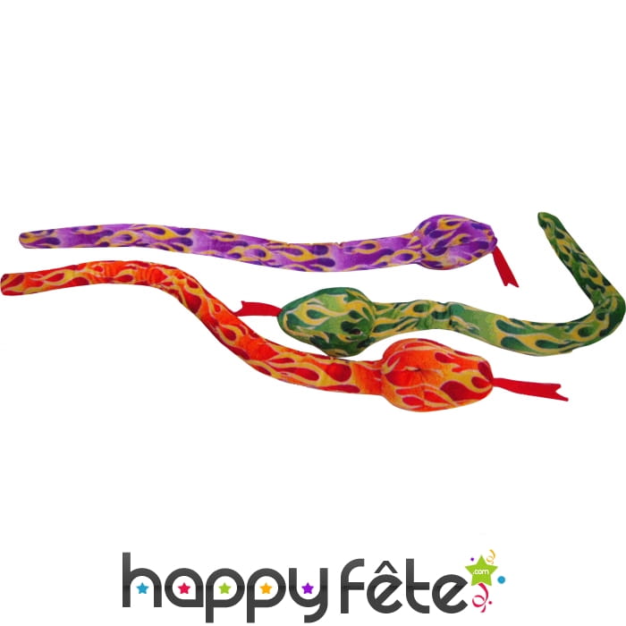 Peluche serpent coloré