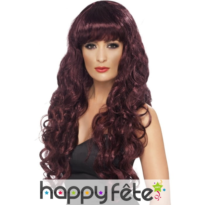 Perruque sirène marron