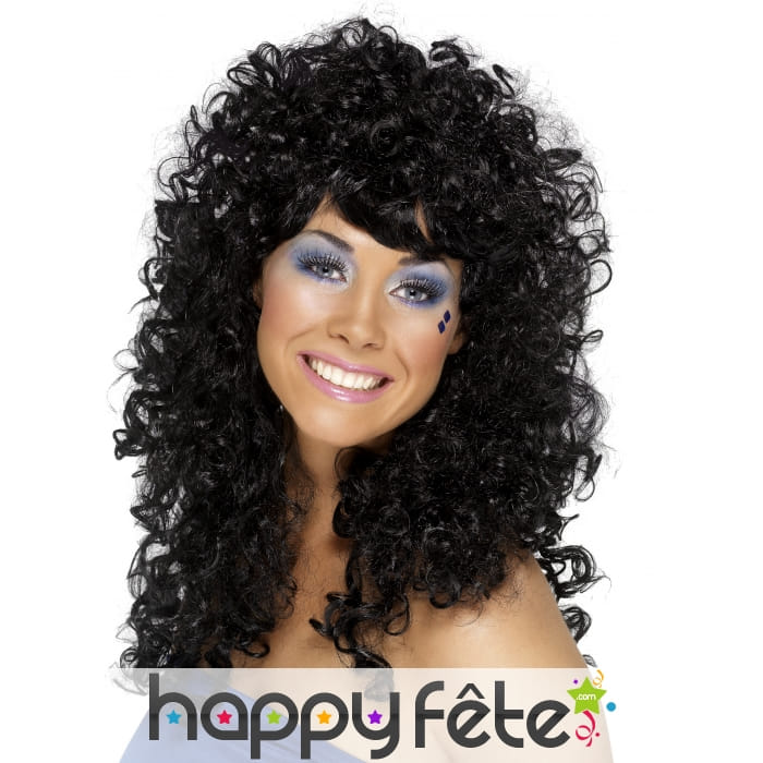 Perruque sonia noire bouclée
