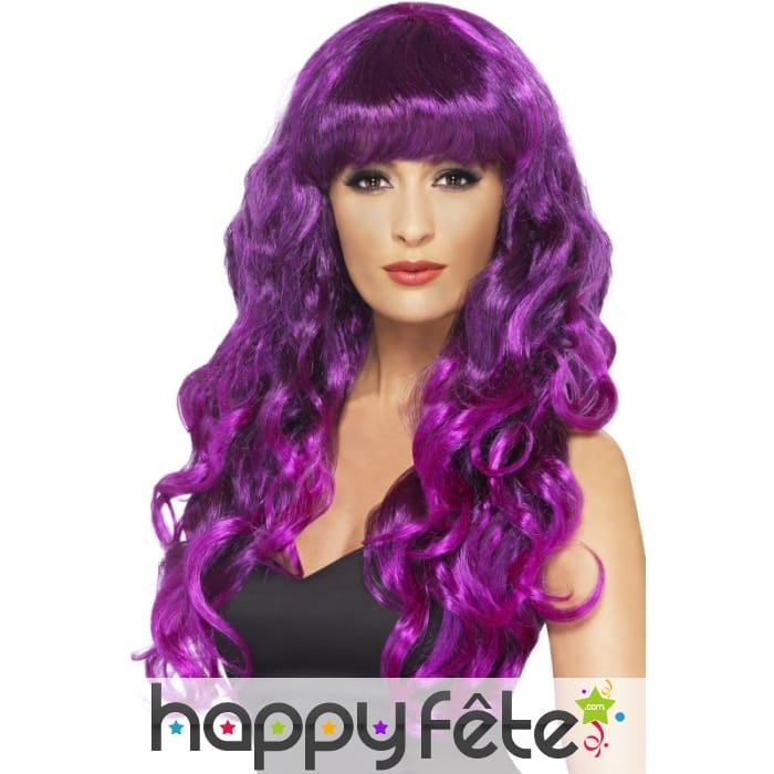 Perruque sirène violette
