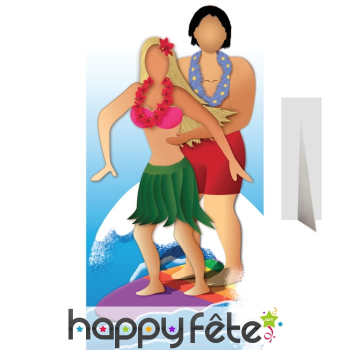 Passe-tête de couple surfeur