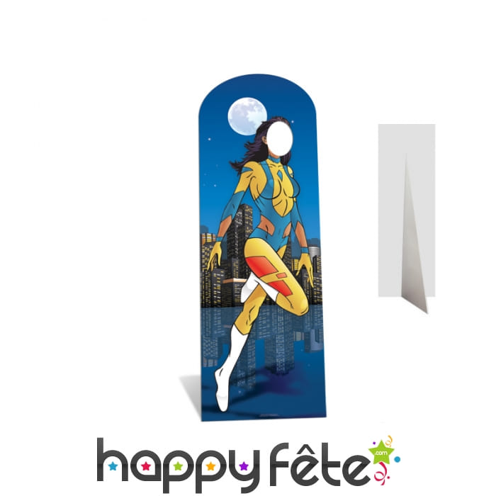 Passe tête de femme super-héro