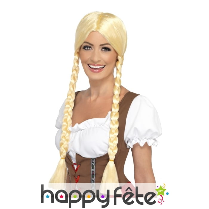 Perruque tressée de bavaroise