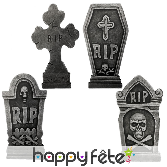 Pierres tombales décoratives pour Halloween