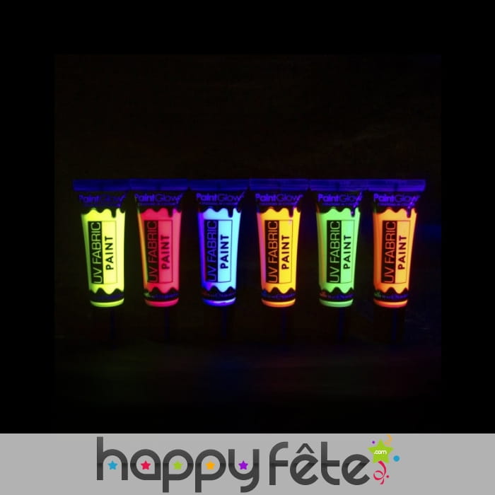 Peinture textile fluo, UV