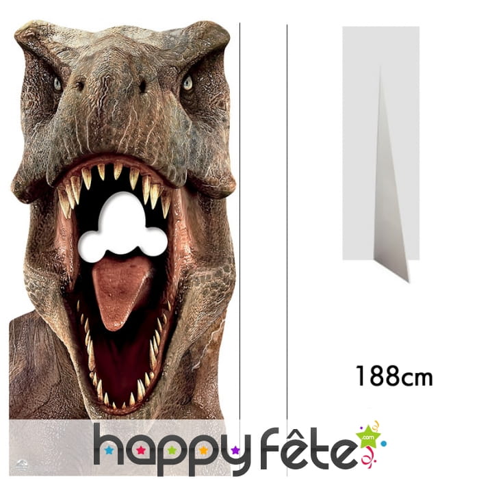 Passe tête mangé par un tyrannosaure