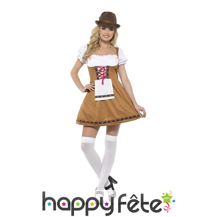 Petite tenue robe marron de Bavaroise