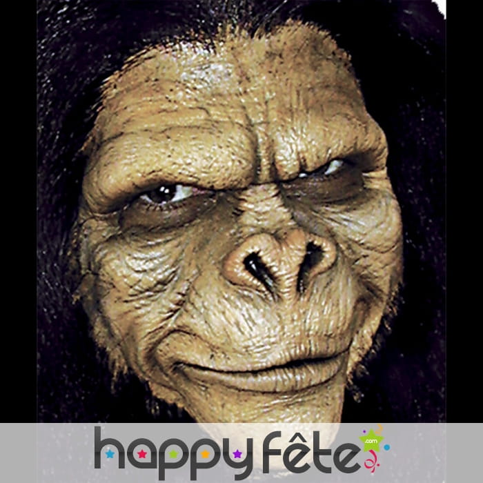 Prothèse visage chimpanzé en mousse