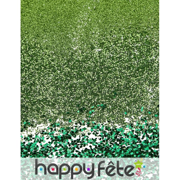 Paillettes vertes décoratives