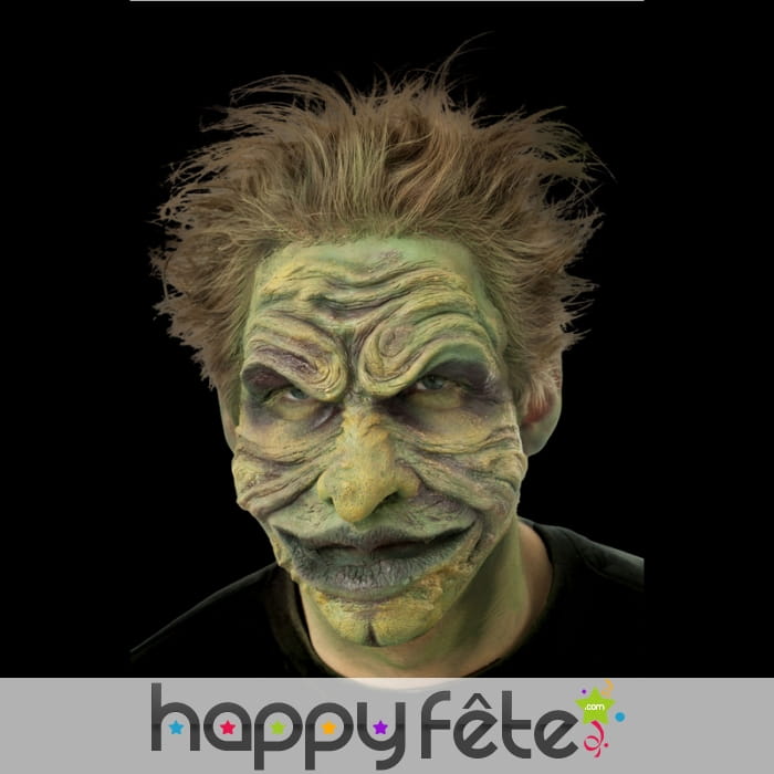 Prothèse visage de troll en mousse