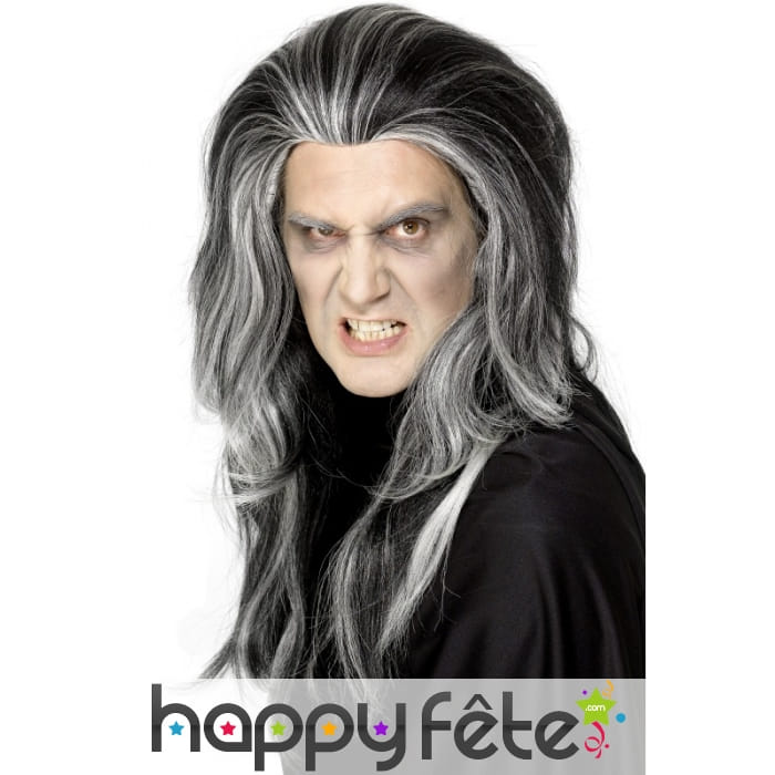 Perruque vampire gothique noire