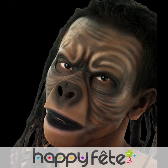 Prothèse visage intégral de singe