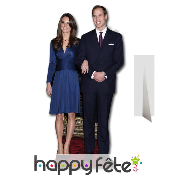 Prince William et kate taille réelle en carton