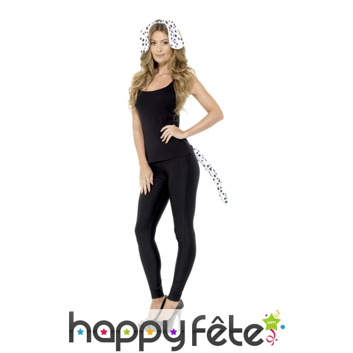 Queue et oreilles de dalmatien sur serre tête