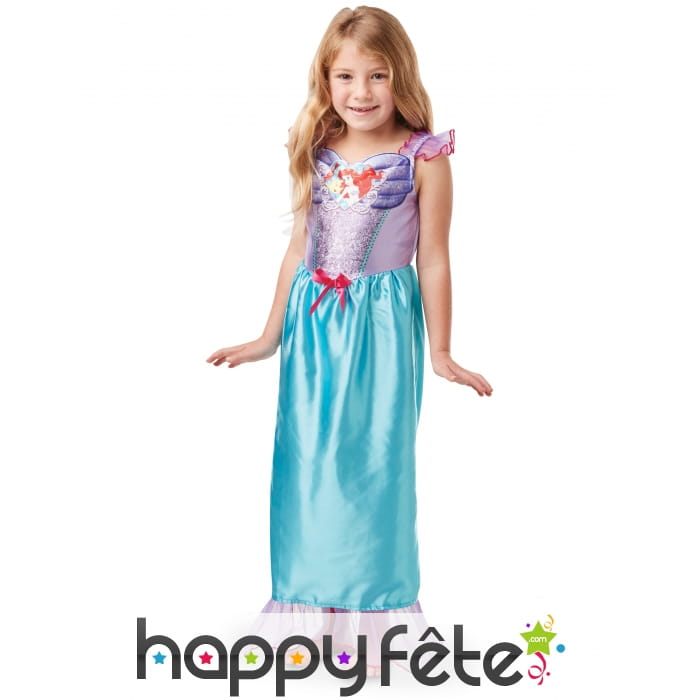 Robe Ariel buste recouvert de sequins pour fille