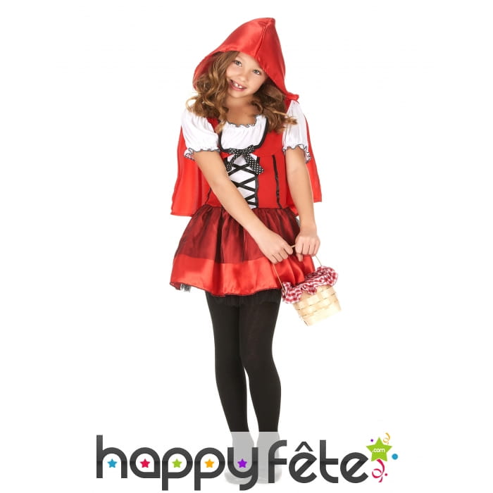 Robe à capuche petit chaperon rouge enfant