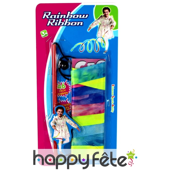 Ruban arc en ciel de gymnastique rythmique