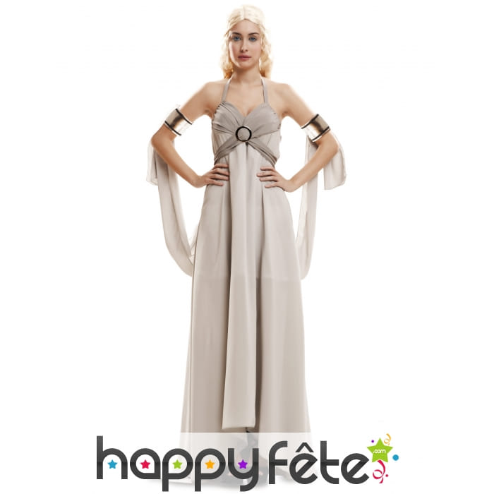 Robe blanc cassé de Daenerys Targaryen pour femme