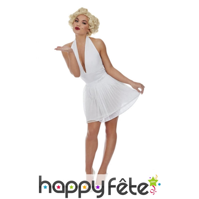 Robe blanche courte de Marilyn Monroe