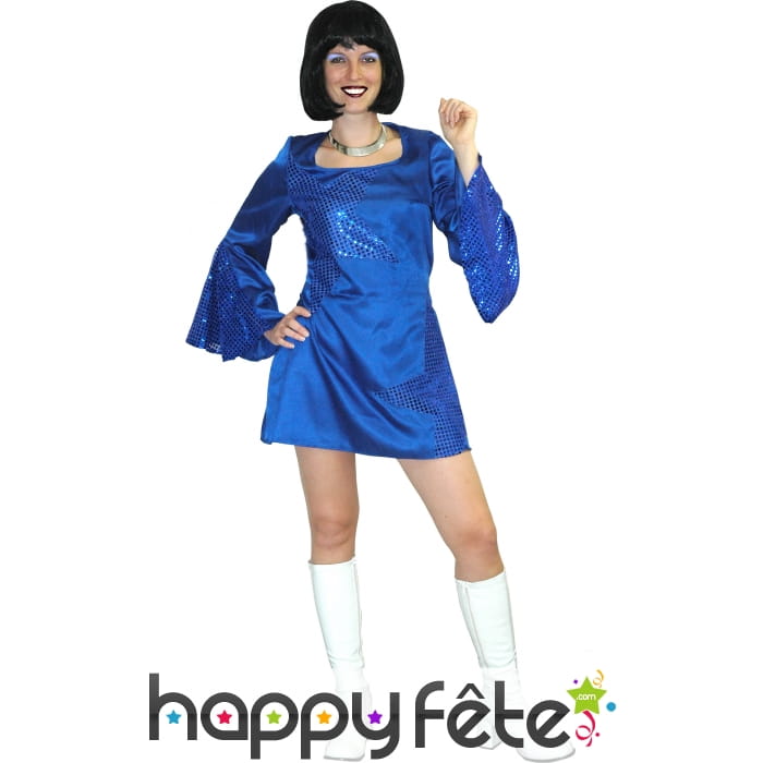 Robe bleue disco dancer